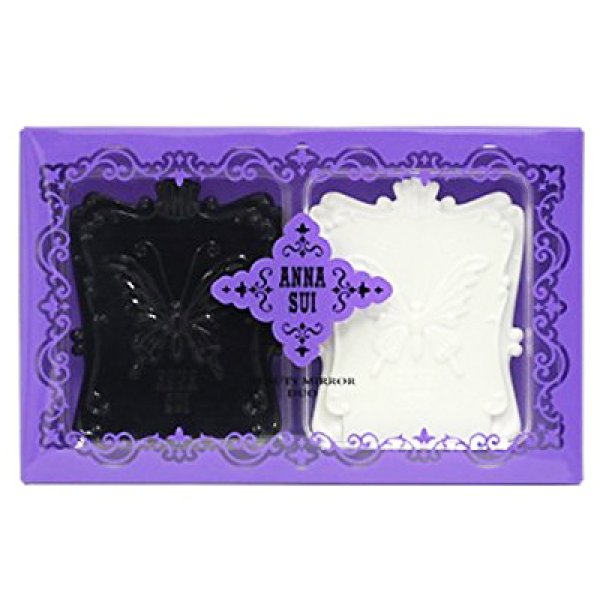 画像1: ANNA SUI アナ スイ ビューティー ミラー デュオ ブラック / ホワイト (1)