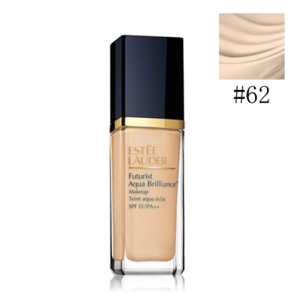 画像1: ESTEE LAUDER エスティ ローダー フューチャリスト アクア ブリリアンス メークアップ #62 WARM PORCELAIN SPF15/PA++ 30ml (1)