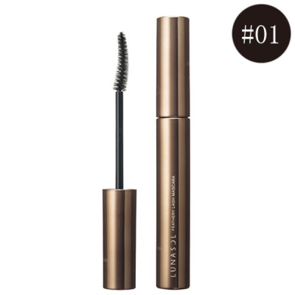 画像1: LUNASOL ルナソル フェザリー ラッシュ マスカラ #01 Deep Black 6g (1)
