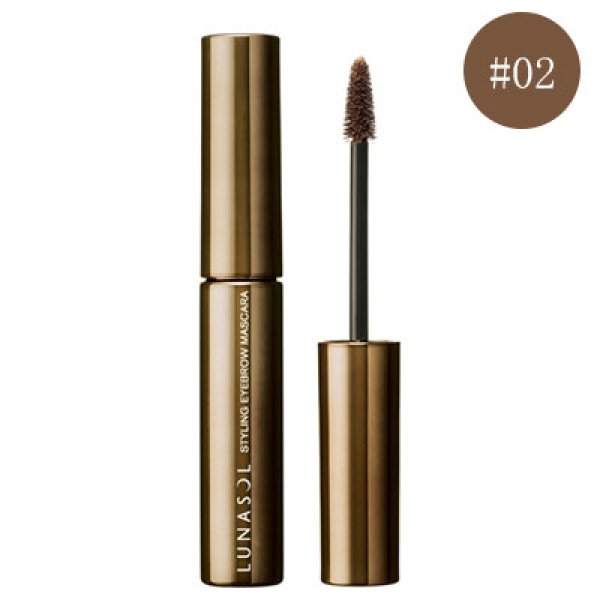 画像1: LUNASOL ルナソル スタイリング アイブロウ マスカラ #02 Brown 5.5g (1)