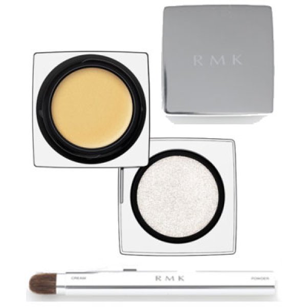 画像1: RMK アールエムケー インジーニアス クリーム & パウダー アイズ #01 Silver Gold 3.0g (1)