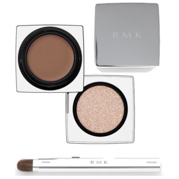 画像1: RMK アールエムケー インジーニアス クリーム & パウダー アイズ #05 Brown Gold 3.0g (1)
