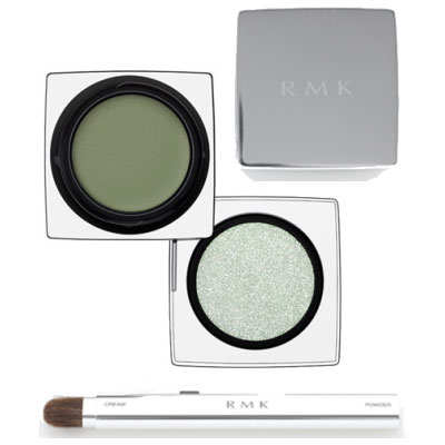 画像1: RMK アールエムケー インジーニアス クリーム ＆ パウダー アイズ #04 Silver Green 3.0g